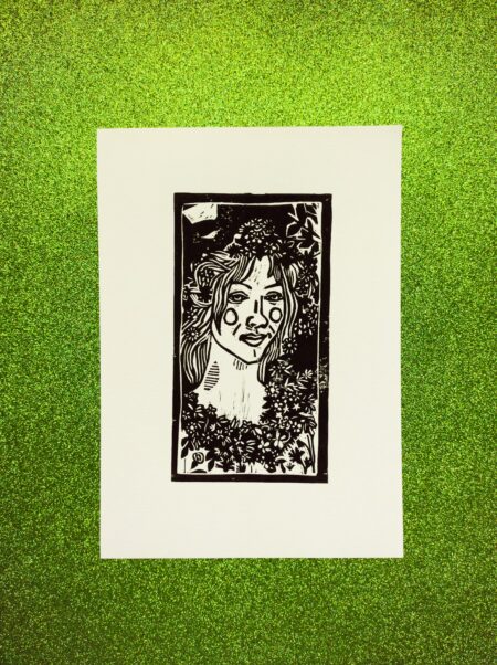 Primavera (Botticelli) Lino Print